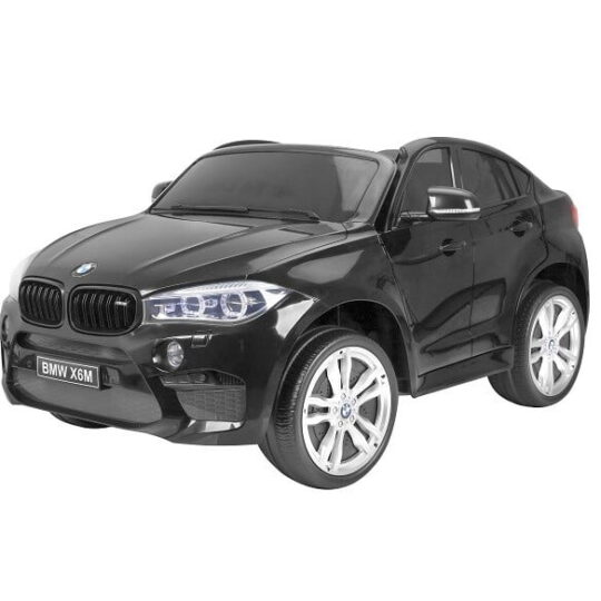 BMW X6M dvosedežni avtomobil s črnim lakiranjem - avtomobil na baterije