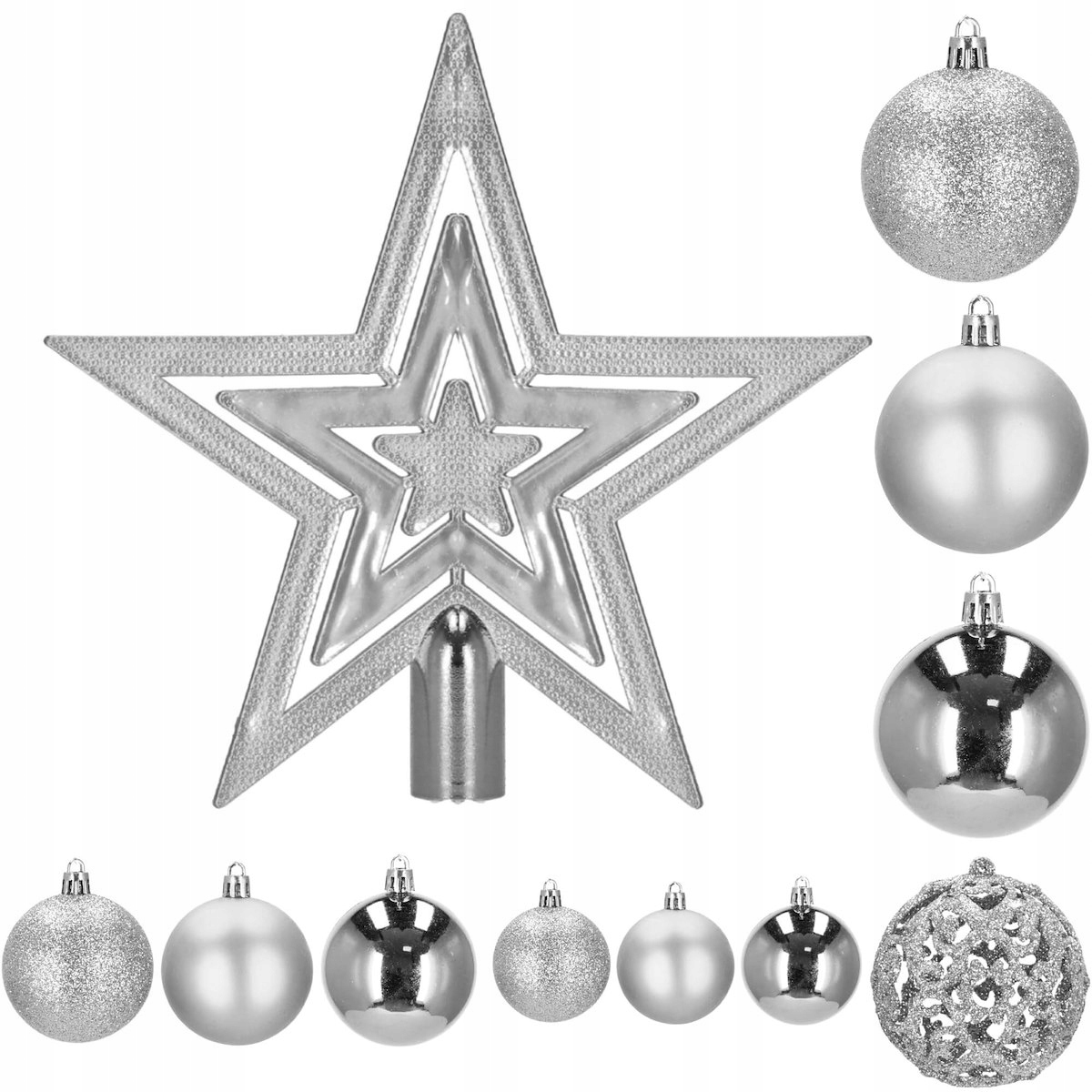 KOMPLET BOŽIČNIH KROG XXL 101 kos VZORCI BOŽIČNIH KROG OBESKI OKRASKI Teža izdelka z individualno embalažo 0,6 kg