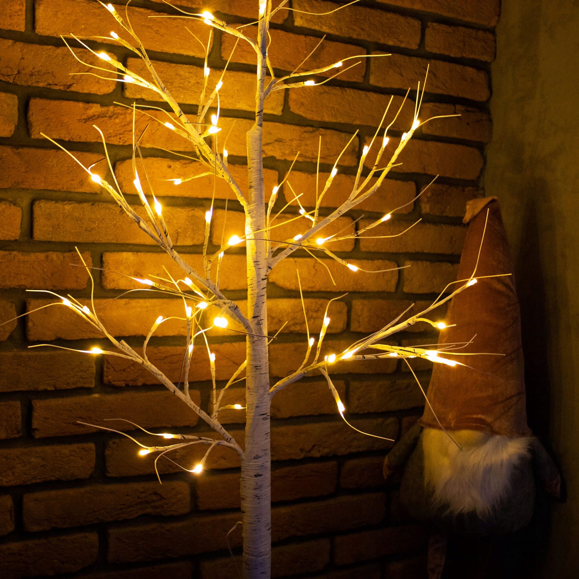 BIRCH 48LED BOŽIČNE DREVESNICE DEKORATIVNE RAZSVETLJAVE TOPLO BELA 120 cm Barva svetlobe: toplo bela