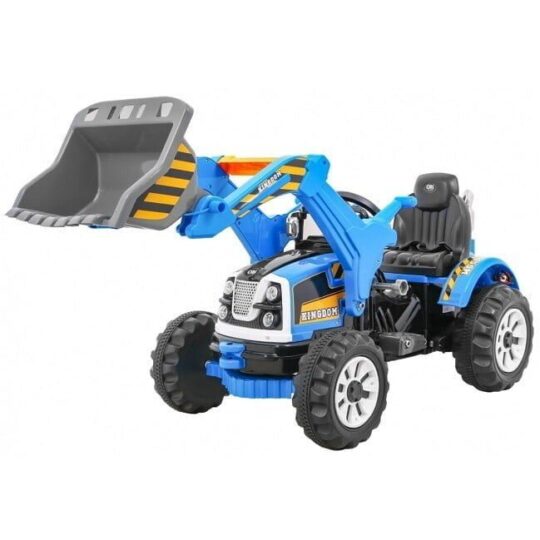 Bager na akumulator - Buldožer modre barve