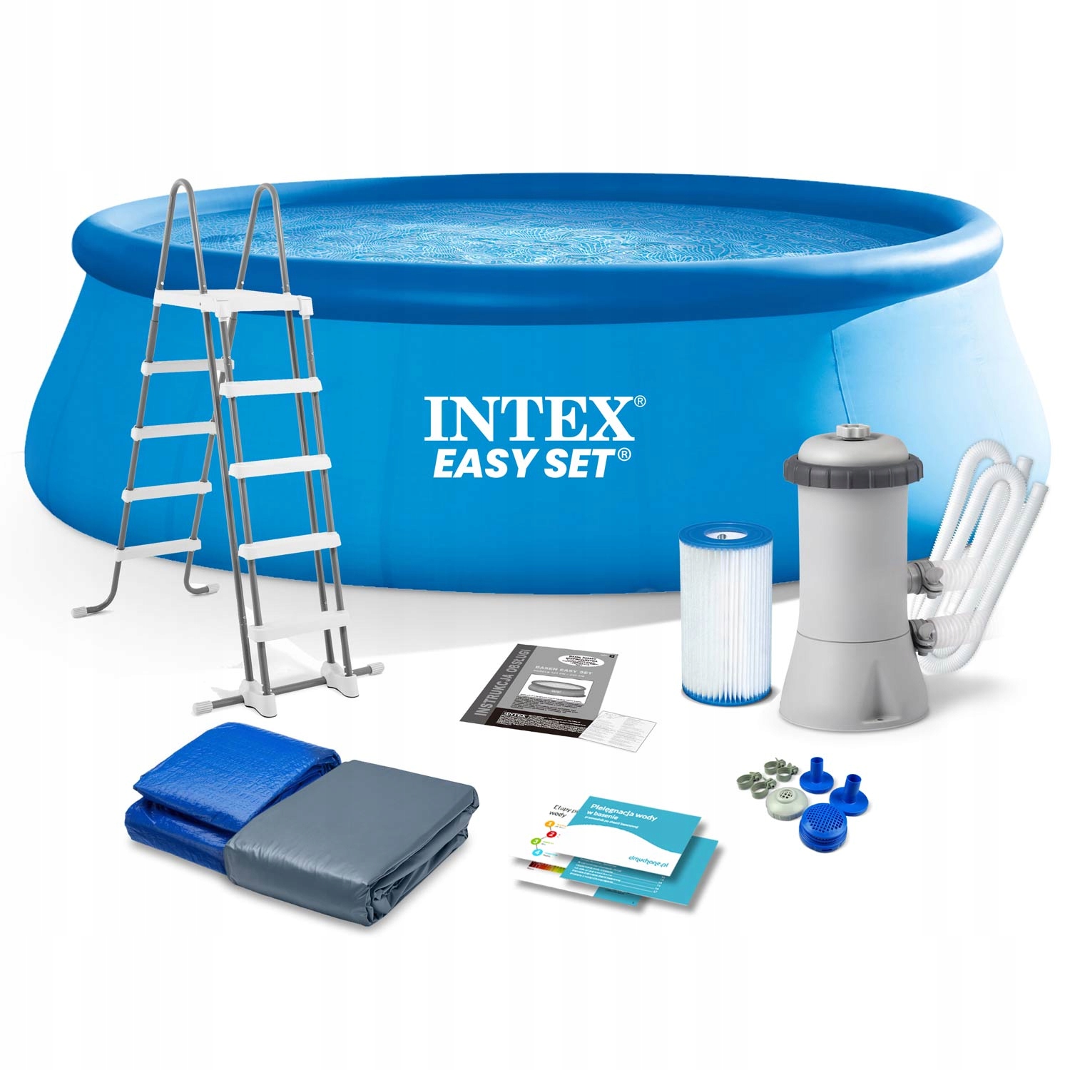 Intex SET 457 x 457 cm 18 v 1 IZDELAVAČ MEHURČKOV BREZPLAČNO Barva modra