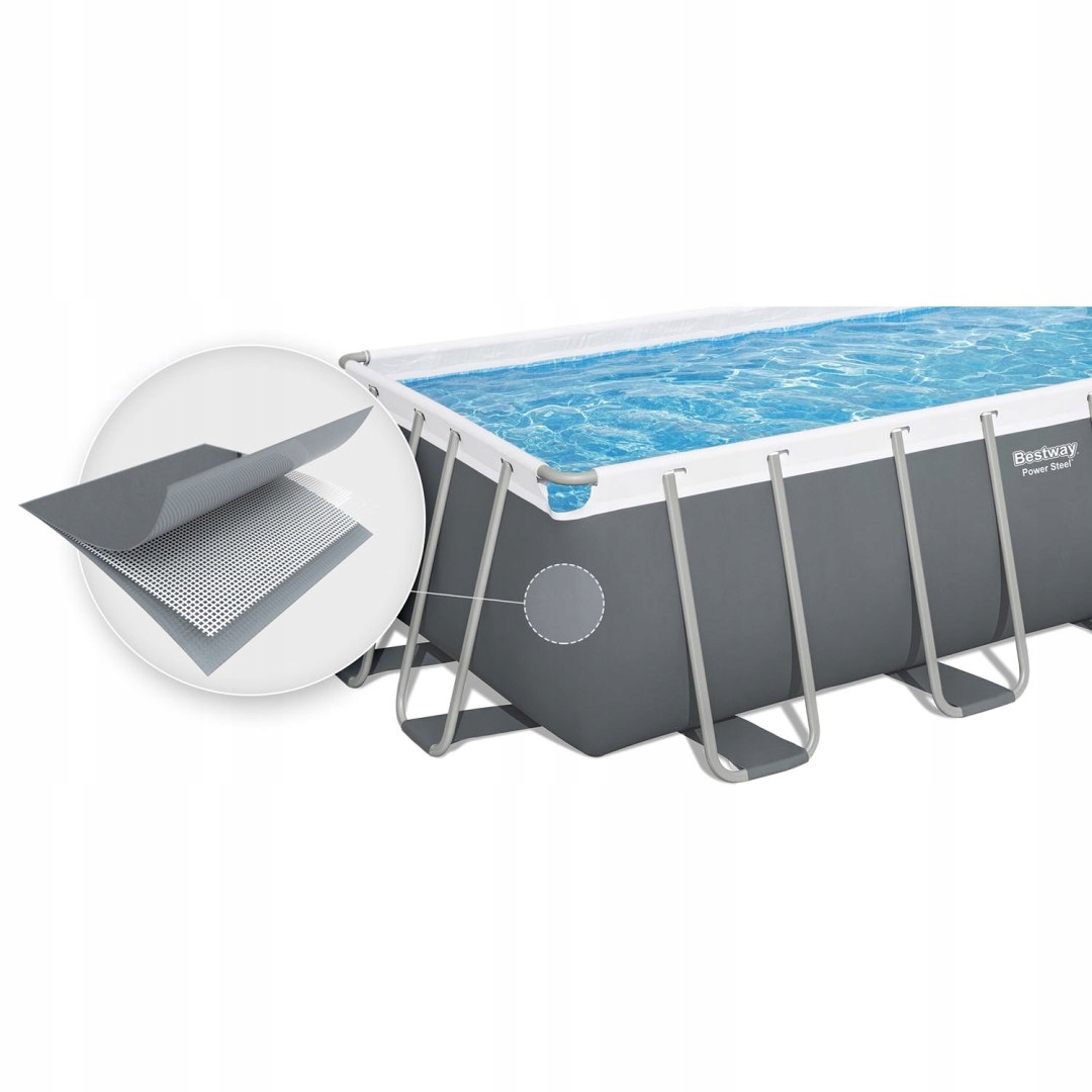 Vrtni bazen z okvirjem 488 x 244 x 122 cm 11 v 1 Bestway 56671N Višina 122 cm