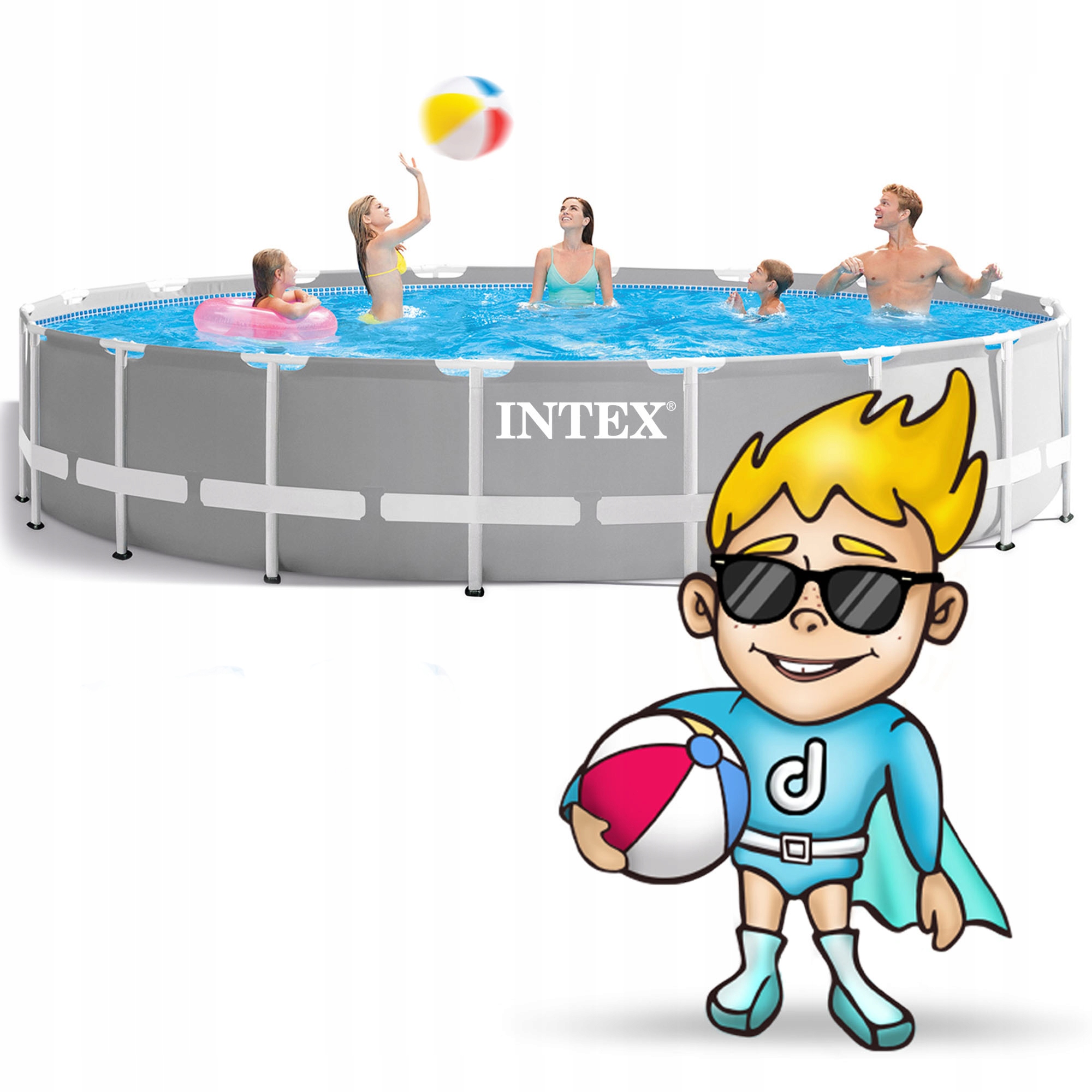 Bazen z okvirjem in črpalko 549x122cm INTEX 26732 Koda proizvajalca 26732