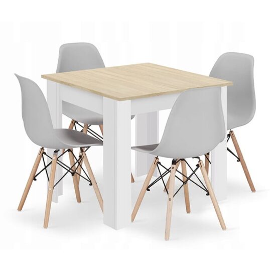 Jedilni set - klasično siv