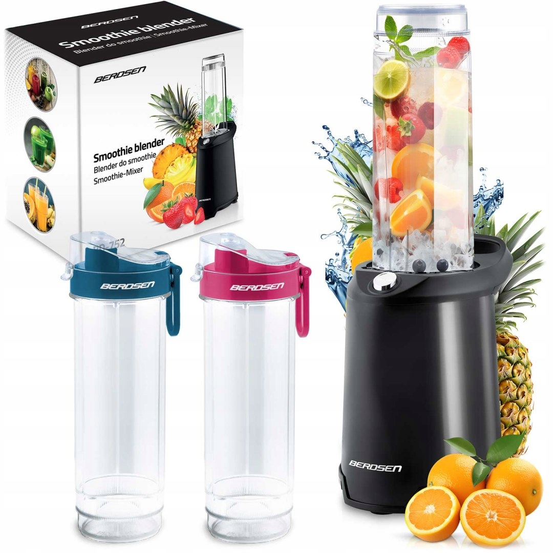 Mešalnik za smoothie 350W BD-752 Berdsen črne barve Berdsen