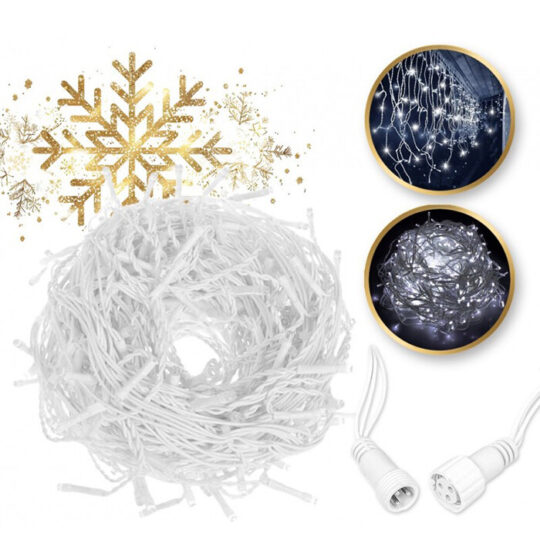 Zunanje viseče lučke za božič - 300 belih LED diod