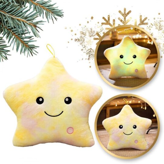 Božična blazina - LED zvezda 40x35cm