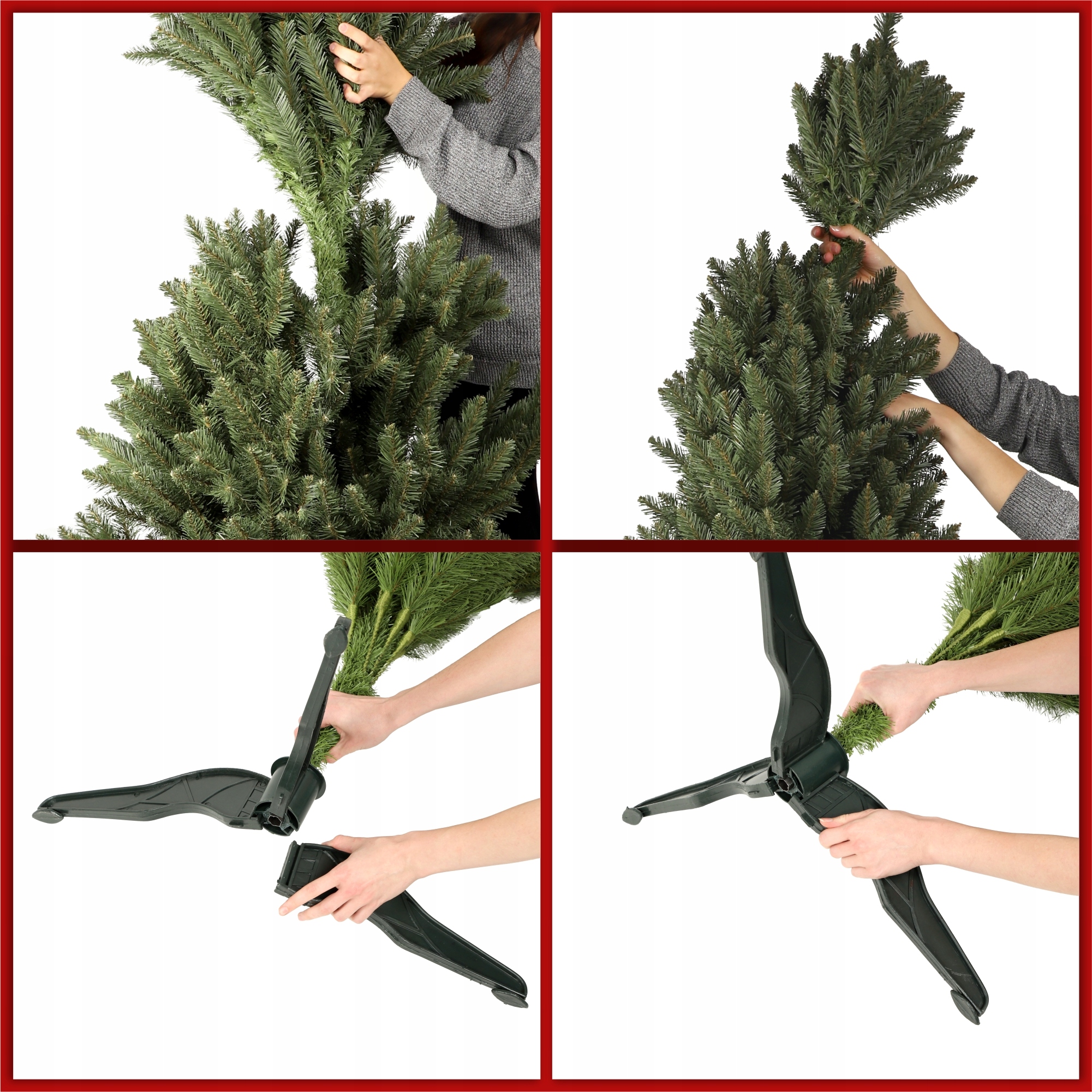 BOŽIČNA DREVA UMETNA SMREKOVA 180 CM NARAVNA KAVKAŠKA Teža izdelka z individualno embalažo 8,5 kg