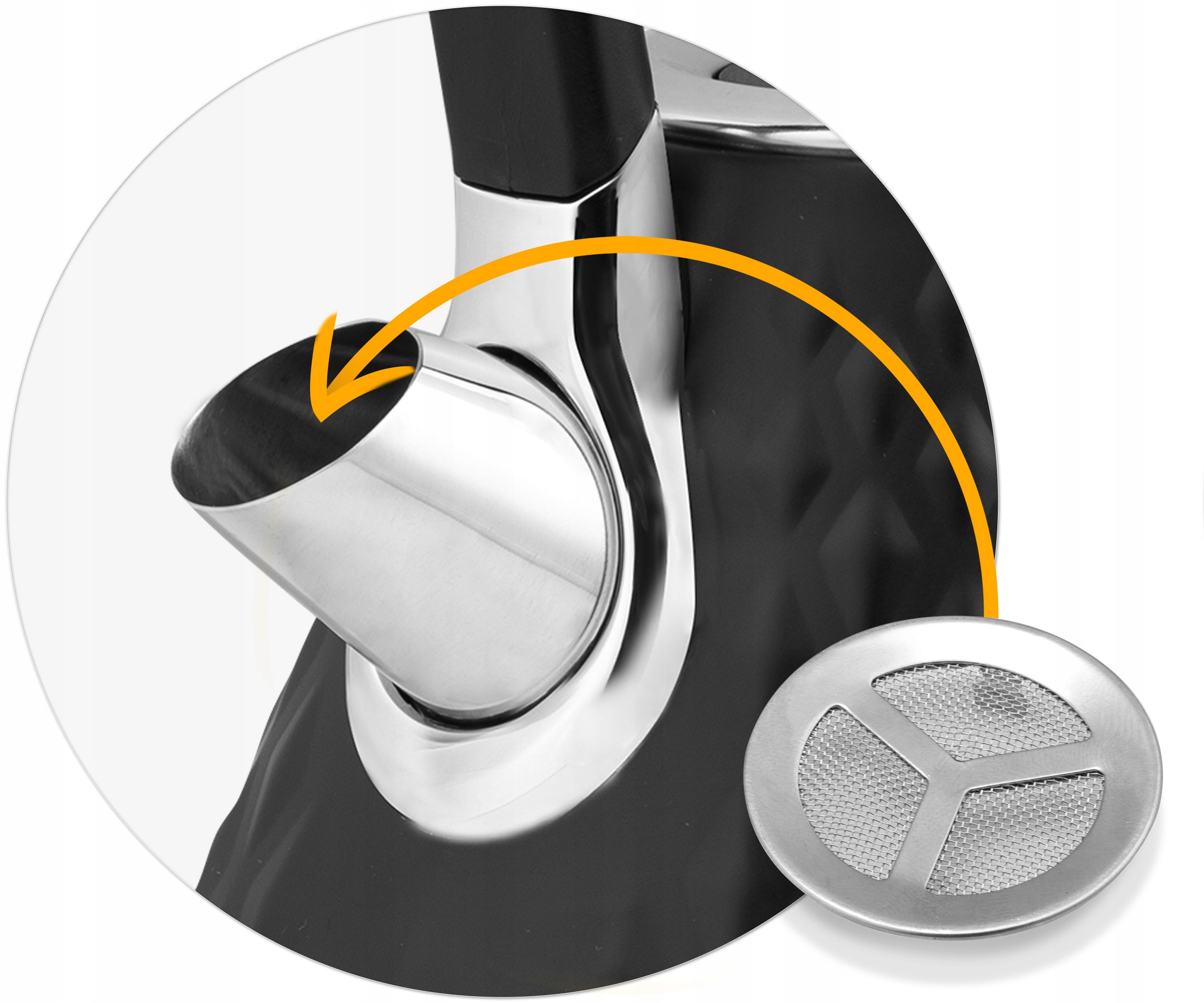 BREZŽIČNI ELEKTRIČNI GRELNIK VODE MODEN 1,7 L Globina izdelka 23 cm