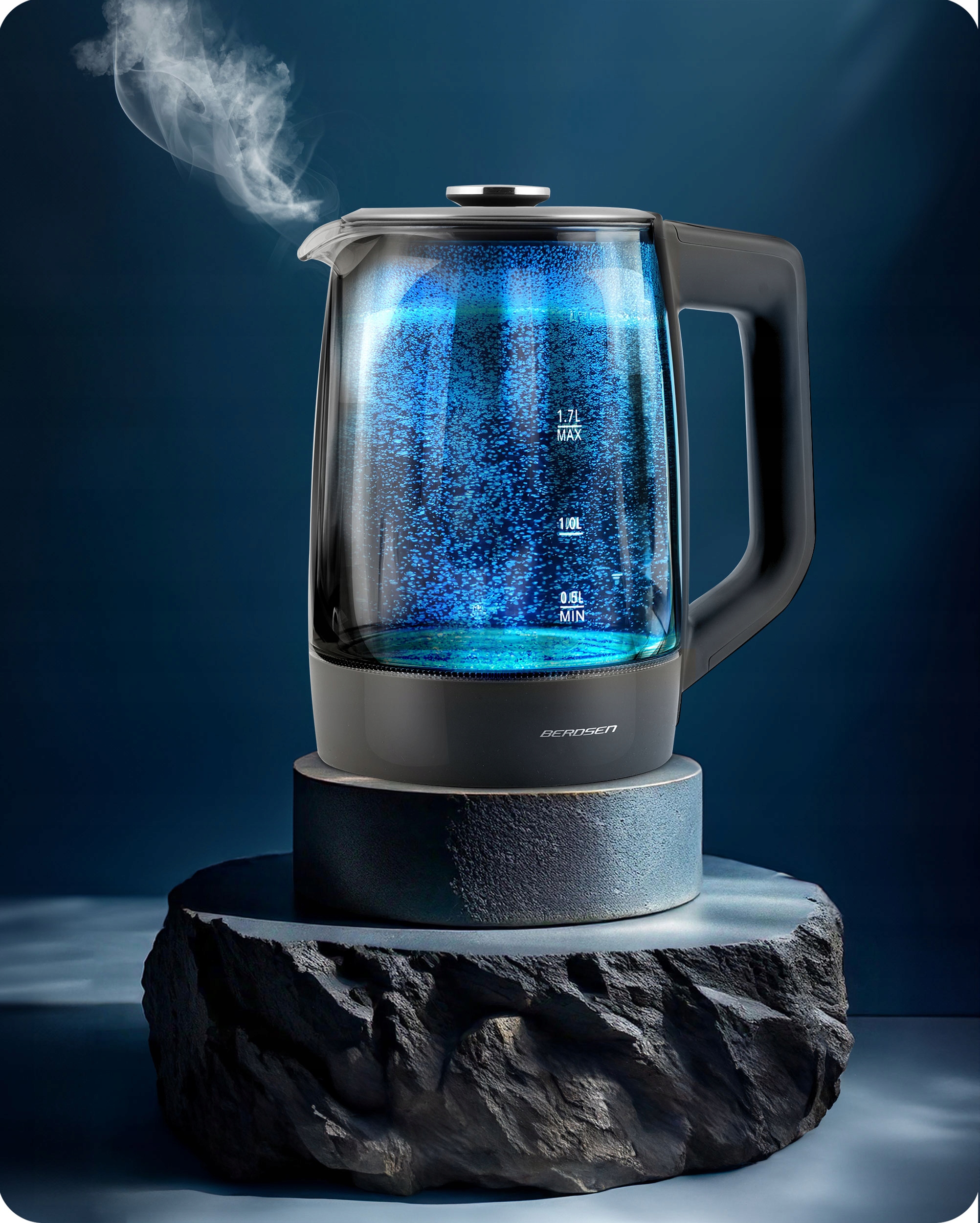 ELEKTRIČNI GRELNIK VODE Z REGULATORJEM TEMPERATURE 2200 W BERDSEN 1,7 L EAN (GTIN) 5903890626754