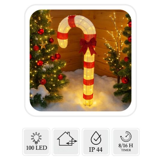 Sladkorna palčka - zunanja dekoracija 120 cm