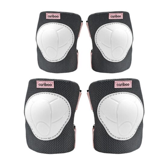 Ščitniki za komolce in kolena Cariboo - škrlatno roza