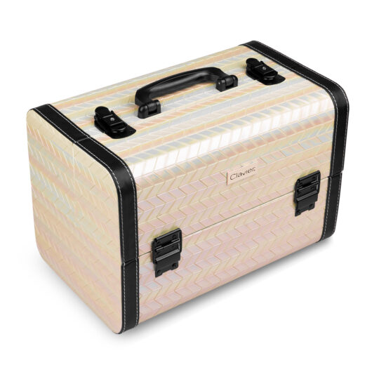 Kozmetični kovček Clavier - zlato bež