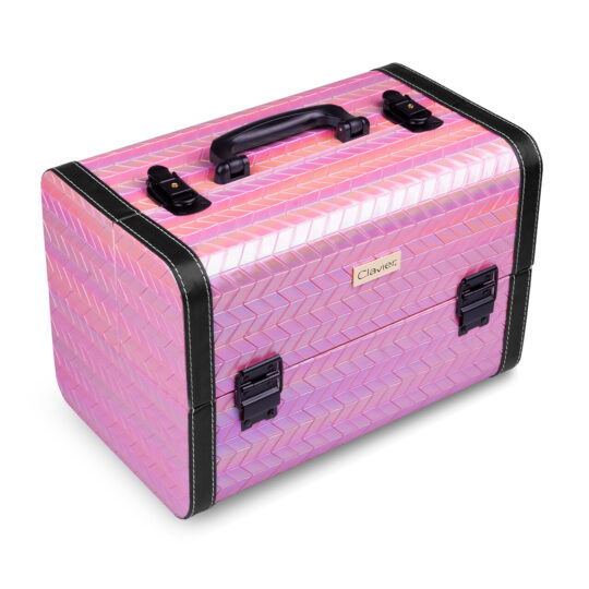 Kozmetični etui Clavier - roza bleščice