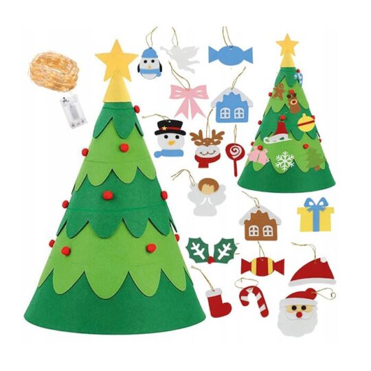 Naredi sam okrasno božično drevo z osvetlitvijo