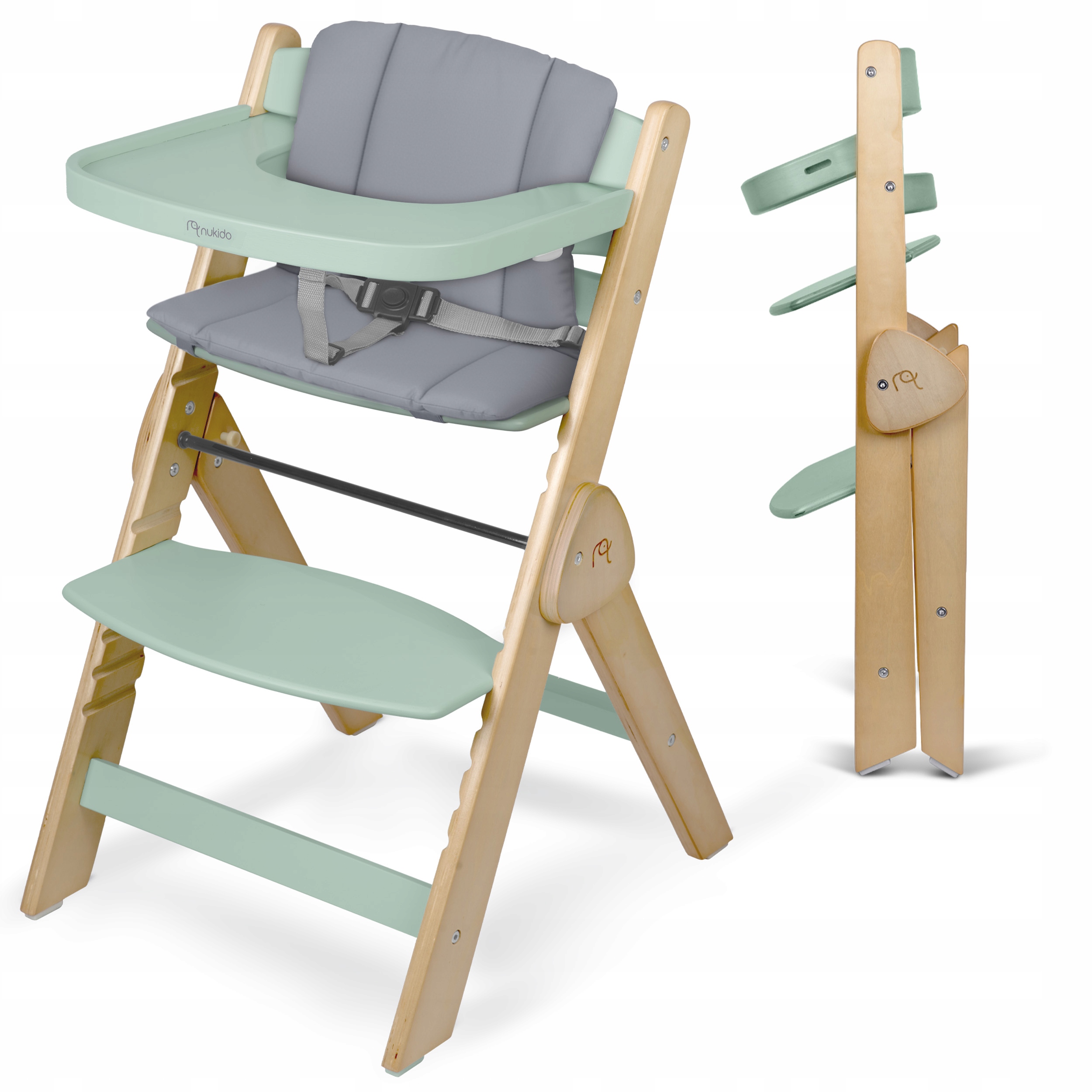 LESENI ZLOŽLJIVI OTROŠKI STOL z nastavljivimi trakovi EAN (GTIN) 5903890630614