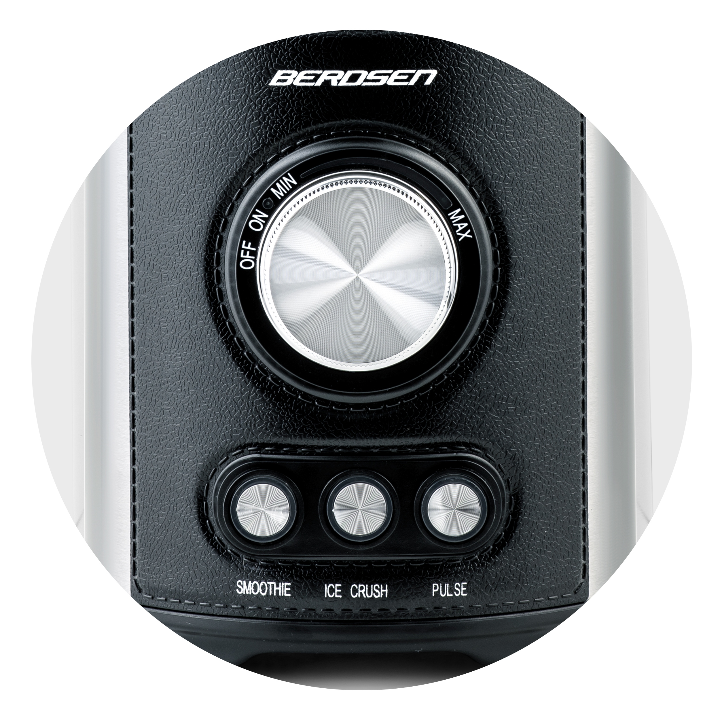 VELIKI STEKLENI MEŠALNIK BERDSEN 800W ČRNE TEMPERATURE 1,5 L Višina izdelka 39,5 cm