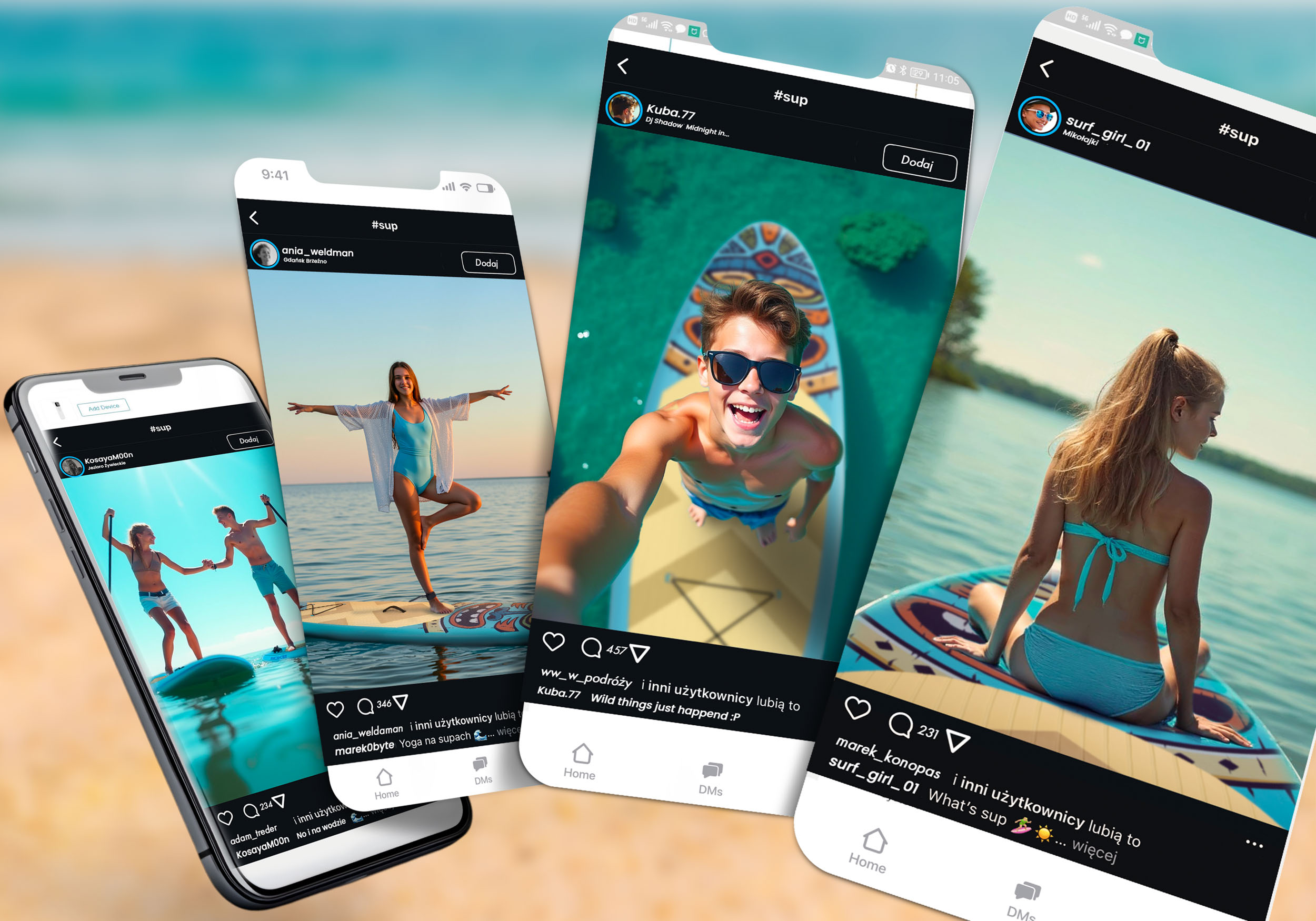 Napihljiva SUP deska za plavanje Paddle Aquasurf 275 cm POPOLN KOMPLET Vrsta SUP deske