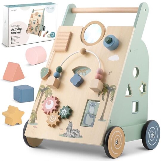 Otroška lesena hojica - Montessori sorter