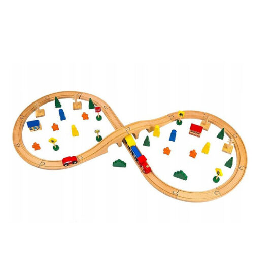 Otroška lesena steza - Predmestje 50 kosov