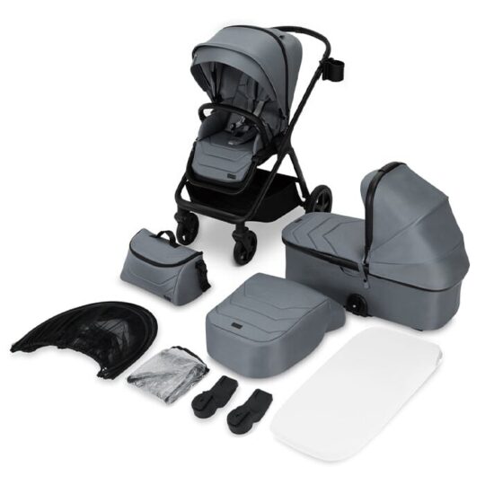 Otroški voziček Momi Giselle - siv 2v1