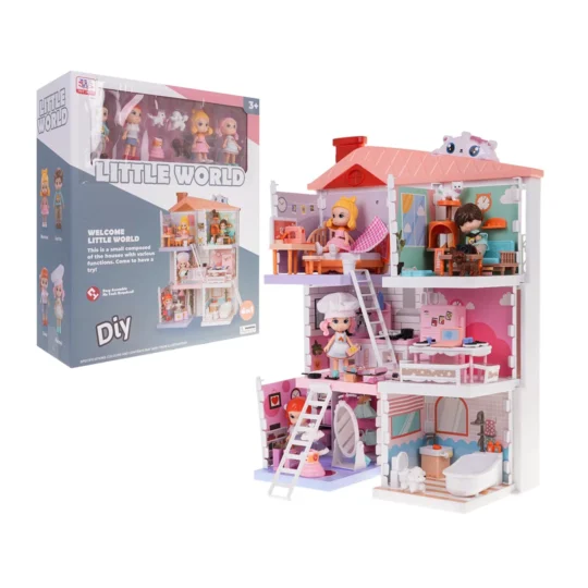 Otroška hišica za punčke s punčkami - Dolly