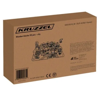 Dječje Drvene Kocke City 115pcs 1