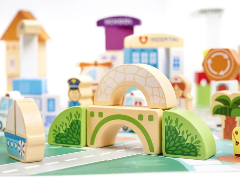 Kx6198 Klocki Drewniane Edukacyjne Miasto Puzzle 120el 5