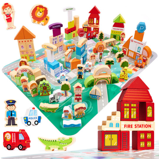 Otroške lesene kocke - KX6198