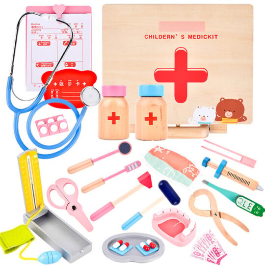 Otroški leseni komplet za zdravnika - Medicino Drvenino
