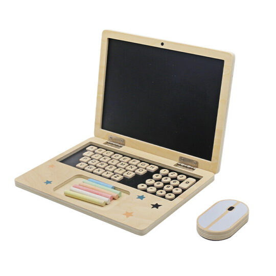 Otroški leseni interaktivni prenosnik - Woosus