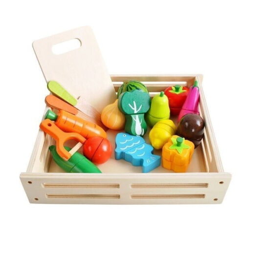 Otroški leseni set zelenjave - Vege