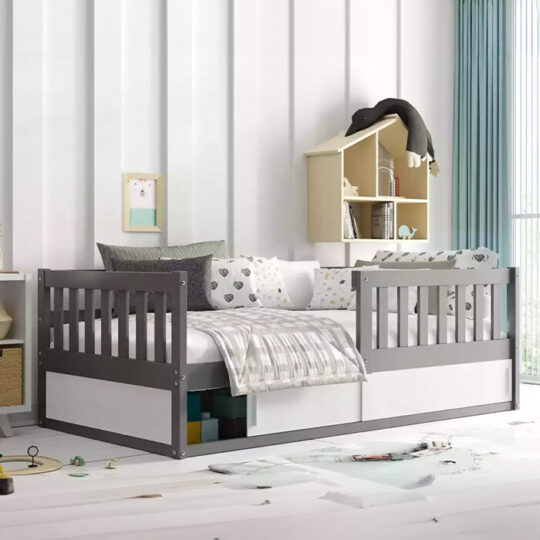 Otroška postelja - Smart 160x80cm grafit
