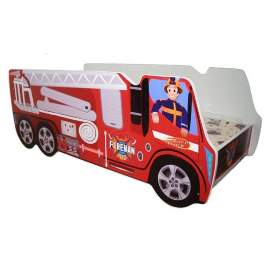 Otroška postelja s tovornjakom - Gasilec 140x70cm