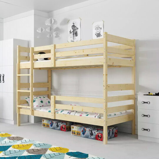 Otroška pogradna postelja - Lesena zgodba 190x90cm