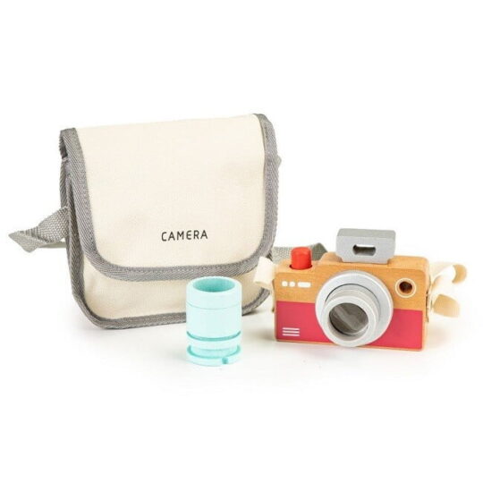Otroški leseni fotoaparat