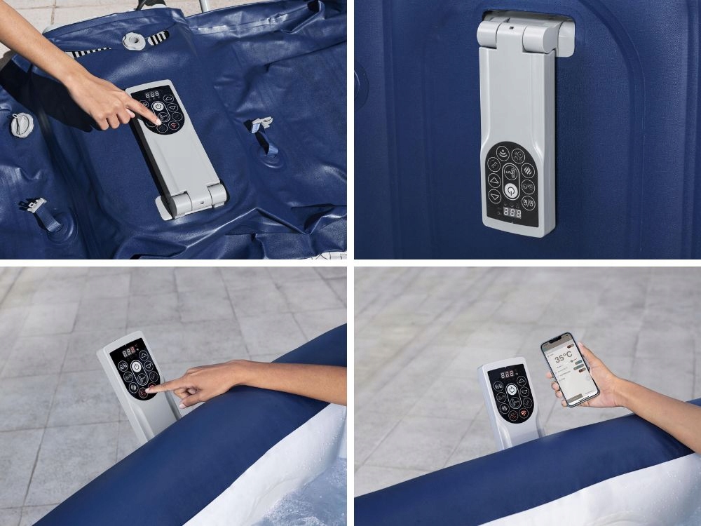 Napihljiva masažna kad Lay-Z-Spa HAWAII Bestway 6001H za 6 oseb MODEL 2025 Število sedežev 6