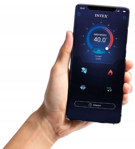 Napihljiv SPA za 4 osebe s hidromasažo Deluxe Intex 28458 Širina izdelka 201 cm