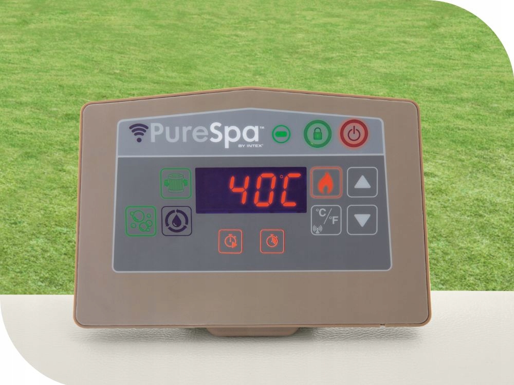 Napihljiva hidromasažna jama Pure Spa Intex 28446 4 osebe + KOMPLETNI generator klora kvadratne oblike