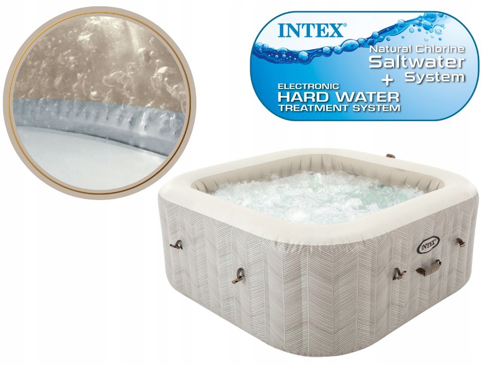 Napihljiv hidromasažni bazen Pure Spa Intex 28446 4 osebe + KOMPLETNI generator klora Proizvajalec Intex