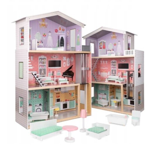 Otroška lesena hišica za punčke – Dolly