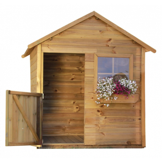 Lesena otroška hišica - Simple