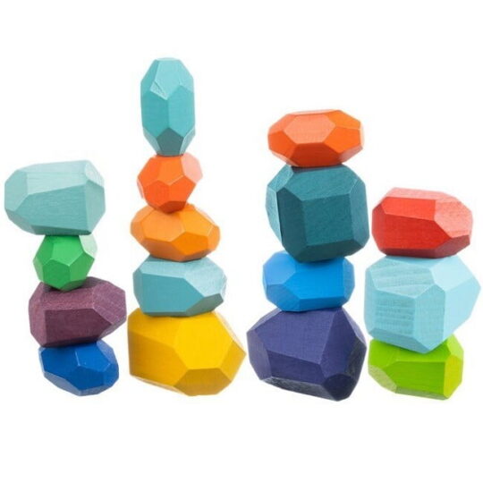 Lesene igralne kocke - Geometrijske kocke