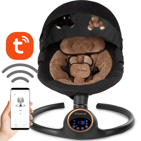 Električna gugalnica Kidwell - mahagoni Rave