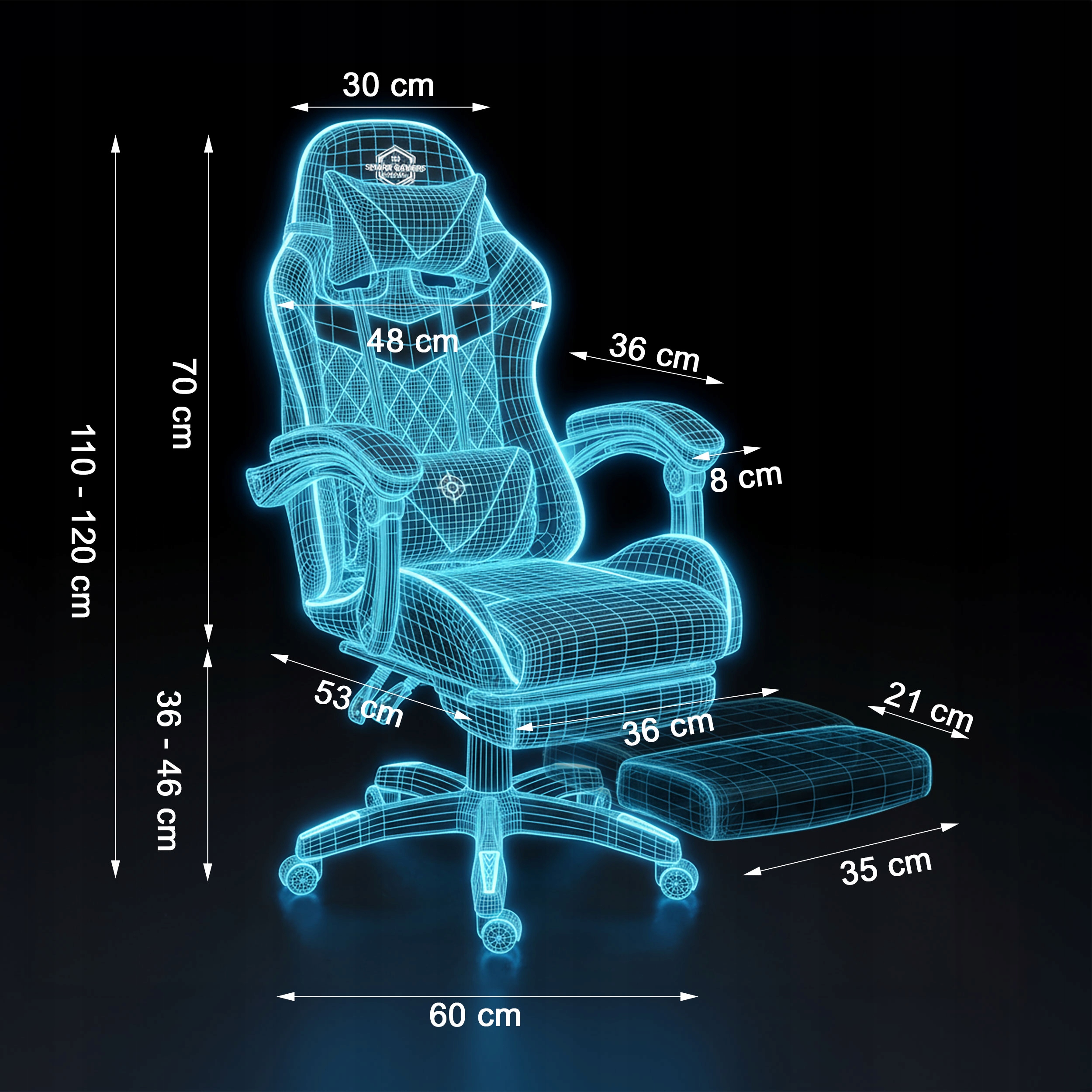 IGRAČA STOLČEK IGRAČA STOLČEK VEDRO OSLON ZA NOGE BLAZINE Umetno usnje Dodatne funkcije funkcija zibanja naslon za noge ledvena blazina blazina za vzglavnik nastavitev nagiba