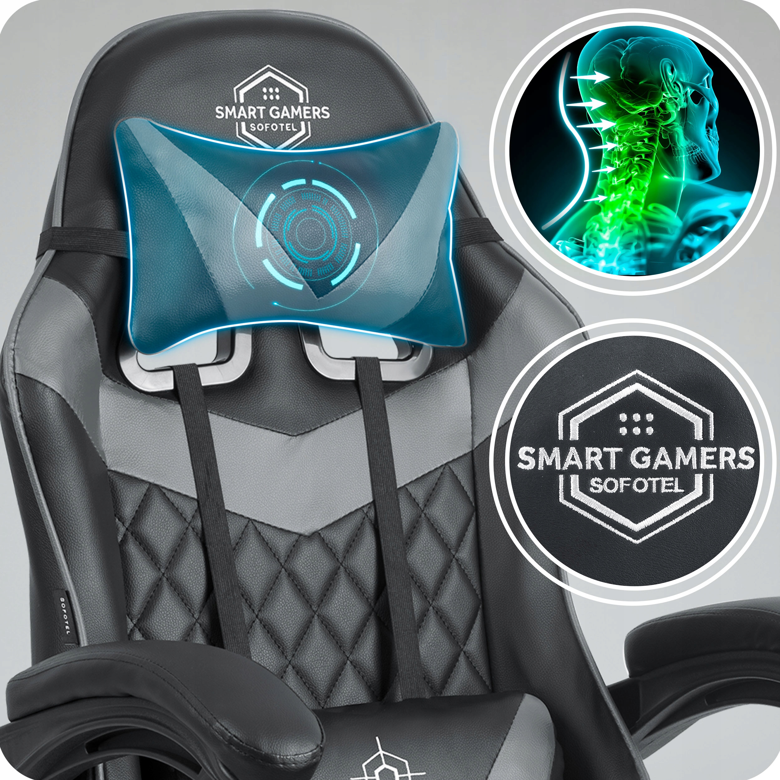 IGRALNI STOL IGRALNI STOL Z NASLONOM ZA NOGE, BLAZINAMI ZA NASLON ZA NOGE, Umetno usnje, Največja višina sedeža 46 cm