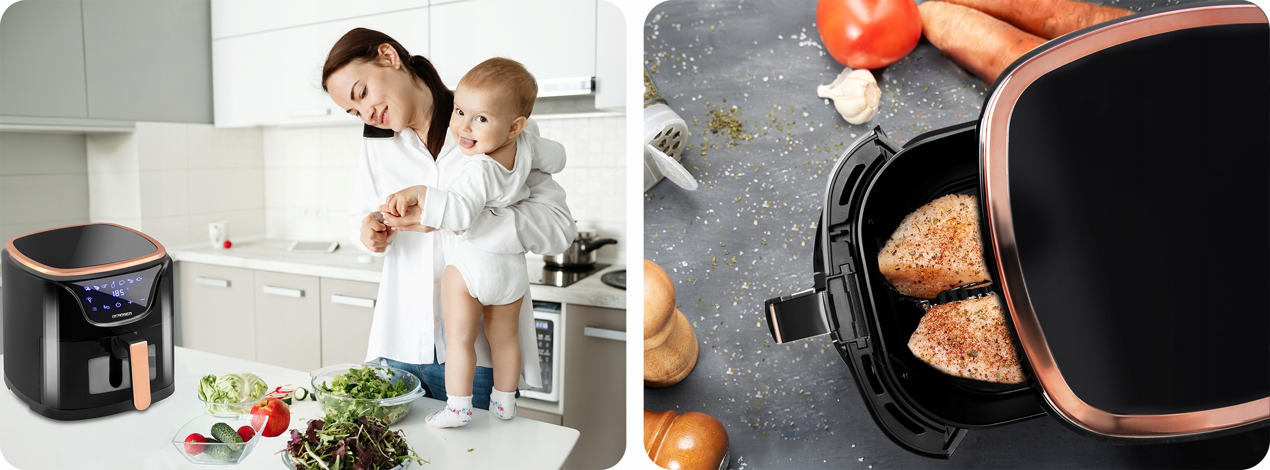 CVRTNIK NA VROČ ZRAK 5L BREZPLAČNO BERDSEN 1500W Prostornina posode 5 l