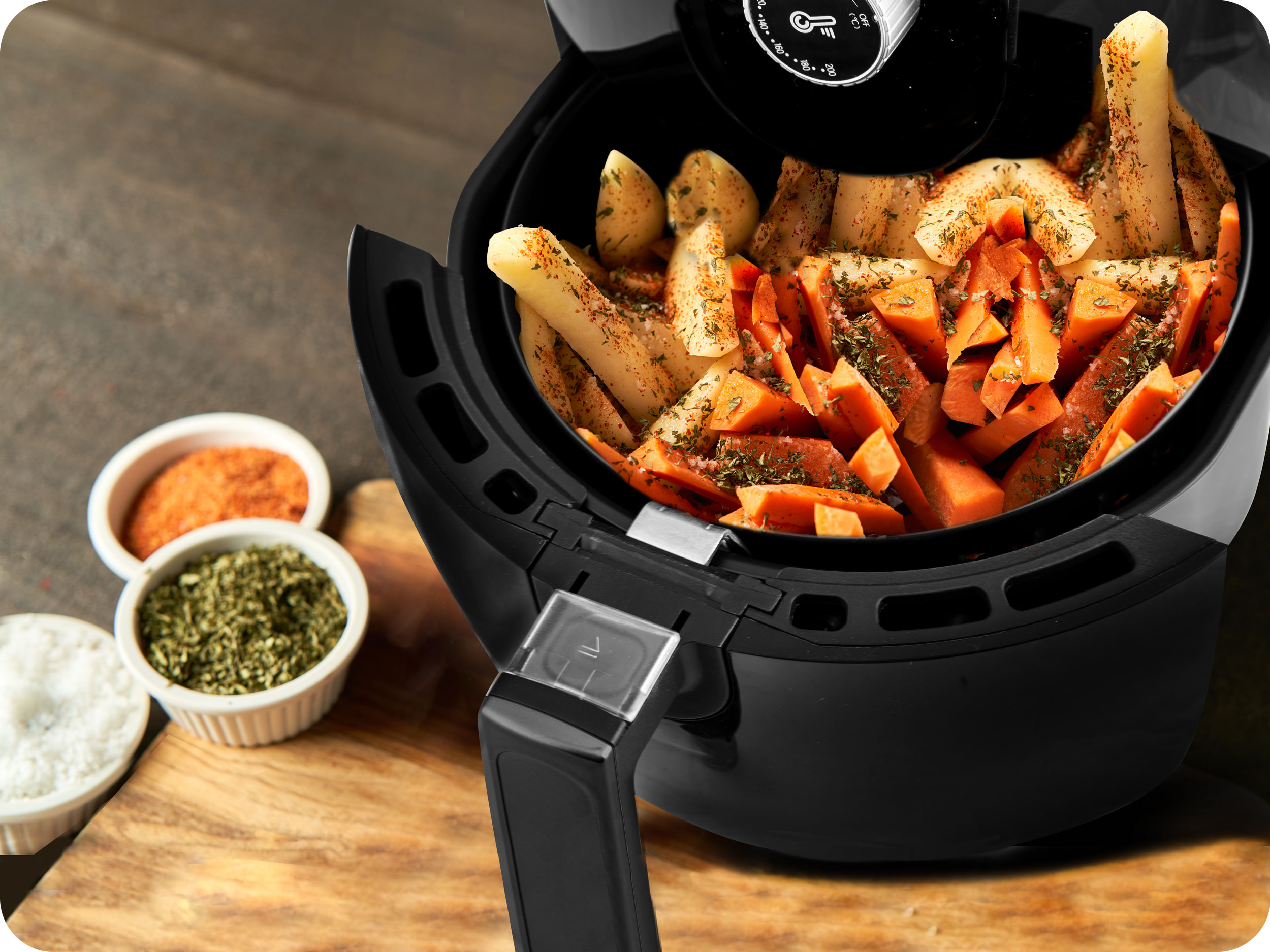 CVRTNIK BREZ MAŠČOB ZMOGLJIV CVRTNIK NA VROČ ZRAK 3,6 L Brezmaščobni tip