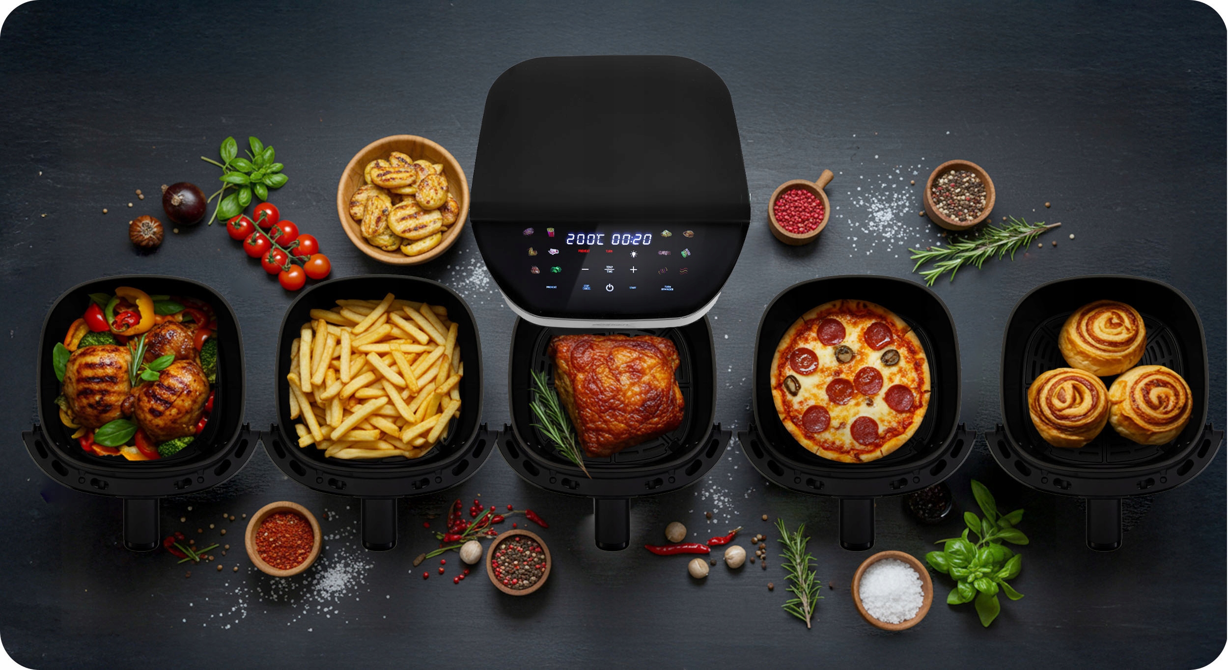 CVRTNIK BREZ MAŠČOB XL VELIKI CVRTNIK 8 L BERDSEN 1700 W Moč 1700 W