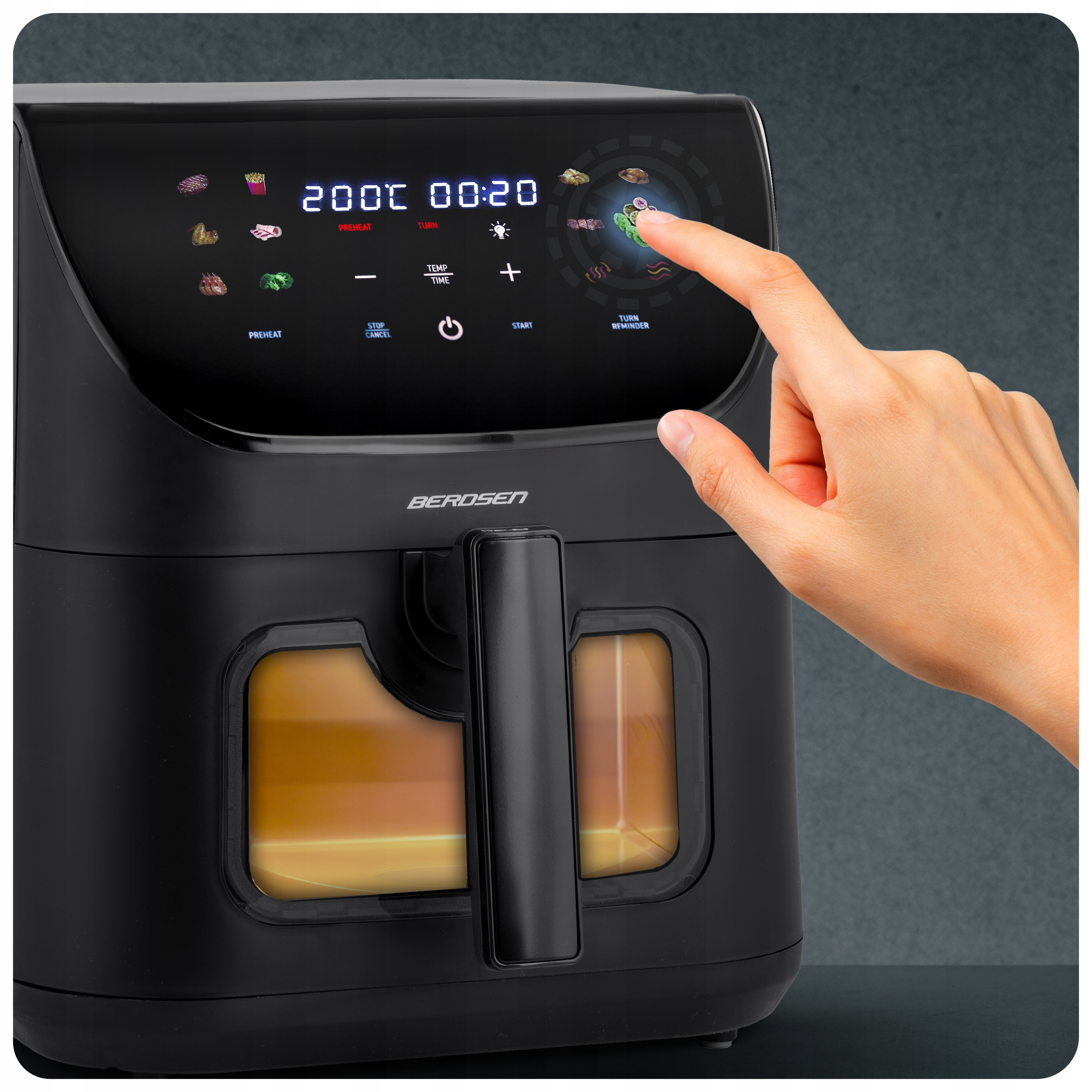 CVRTNIK BREZ MAŠČOB XL VELIKI CVRTNIK 8 L BERDSEN 1700 W Prostornina posode 8 l